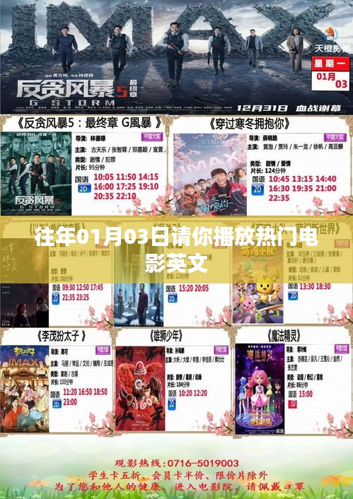 热门电影播放时间预测，历年一月初电影回顾