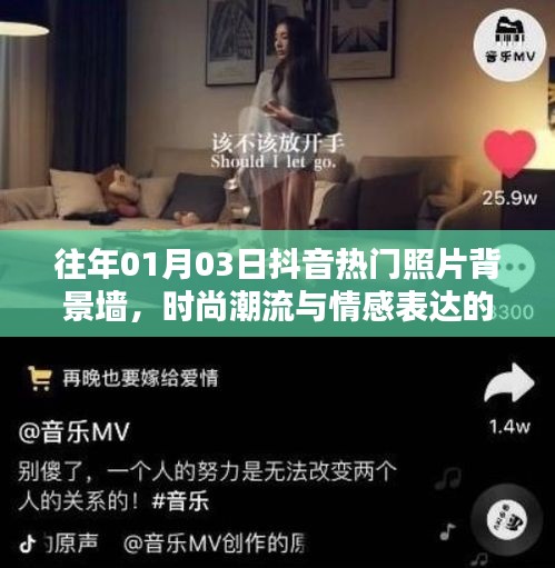 抖音热门照片背景墙，时尚潮流与情感表达融合完美