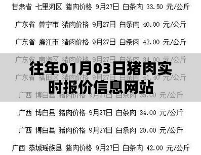 猪肉实时报价信息网，最新日期更新