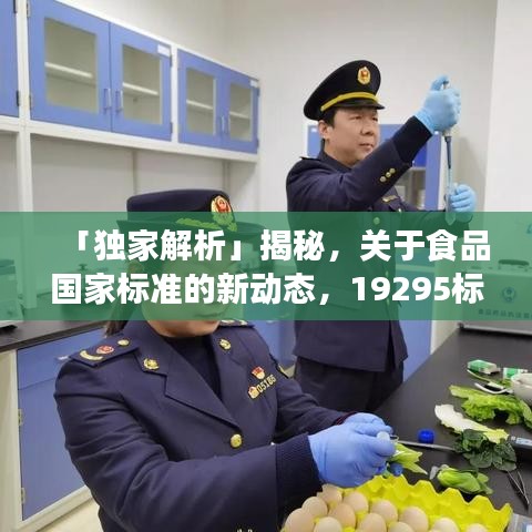 「独家解析」揭秘，关于食品国家标准的新动态，19295标准最新解读