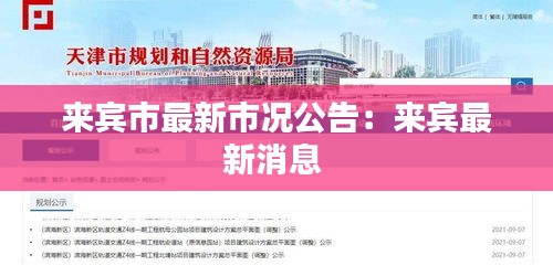 来宾市最新市况公告：来宾最新消息 