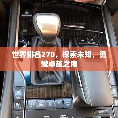 世界排名270，探索未知，勇攀卓越之巅
