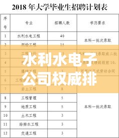 水利水电子公司权威排名榜单揭晓！