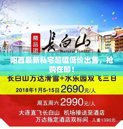 阳西最新私宅超值低价出售，抢购在即！