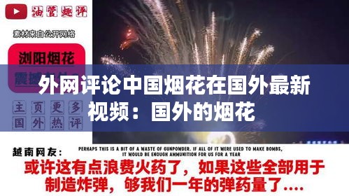 外网评论中国烟花在国外最新视频：国外的烟花 