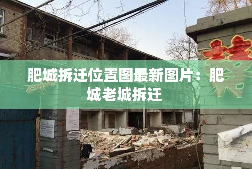 肥城拆迁位置图最新图片：肥城老城拆迁 