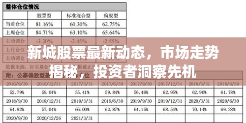 新城股票最新动态，市场走势揭秘，投资者洞察先机