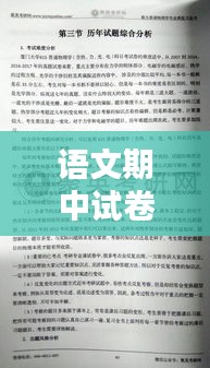 语文期中试卷深度解析，洞悉考点，备战考试！