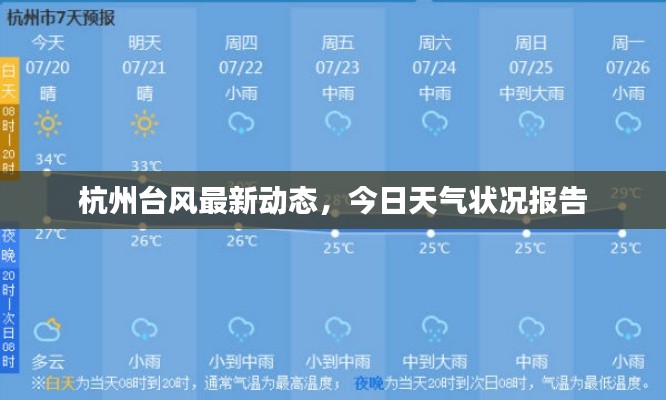 杭州台风最新动态，今日天气状况报告