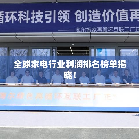 全球家电行业利润排名榜单揭晓！
