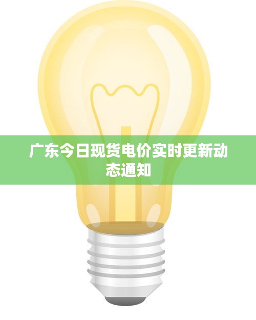 广东今日现货电价实时更新动态通知