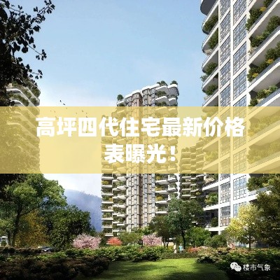高坪四代住宅最新价格表曝光！