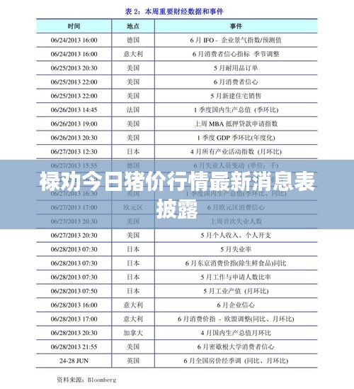 禄劝今日猪价行情最新消息表披露