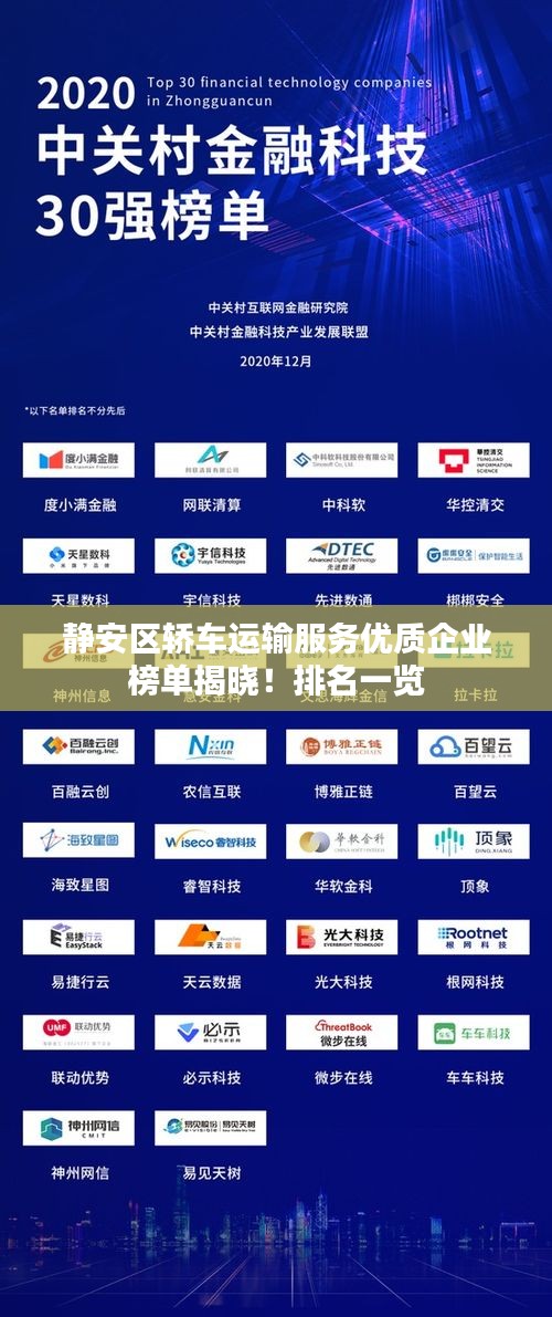 静安区轿车运输服务优质企业榜单揭晓！排名一览