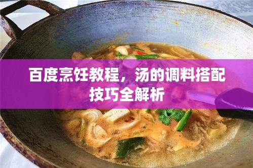 百度烹饪教程，汤的调料搭配技巧全解析
