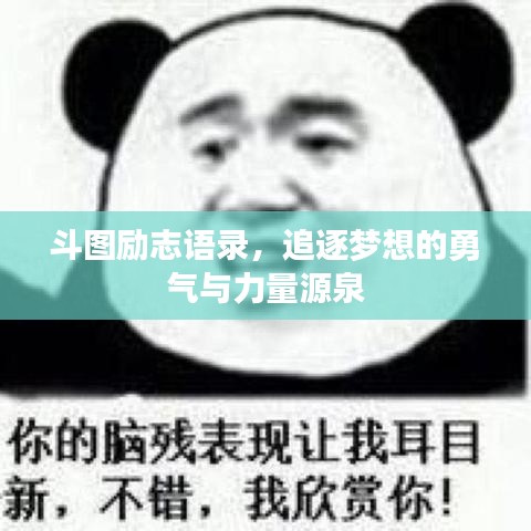 斗图励志语录，追逐梦想的勇气与力量源泉
