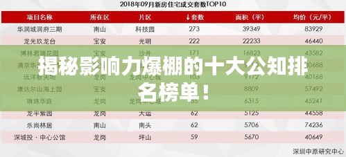 揭秘影响力爆棚的十大公知排名榜单！