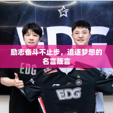励志奋斗不止步，追逐梦想的名言箴言