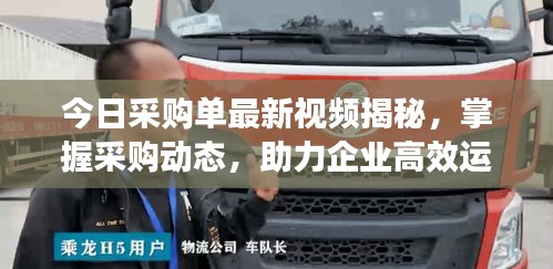 今日采购单最新视频揭秘，掌握采购动态，助力企业高效运营