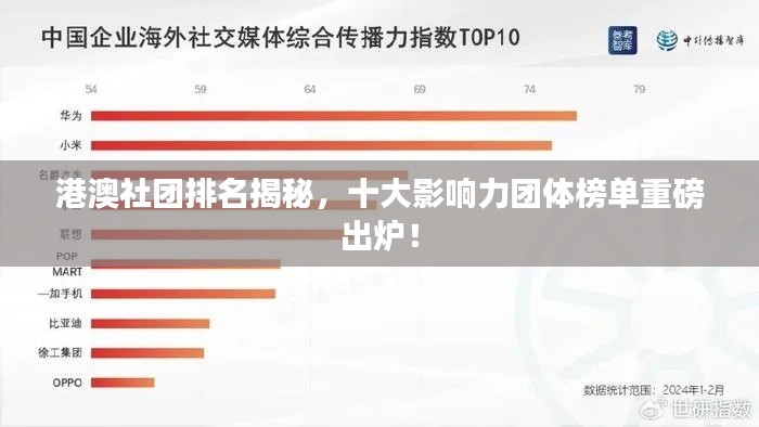 港澳社团排名揭秘，十大影响力团体榜单重磅出炉！