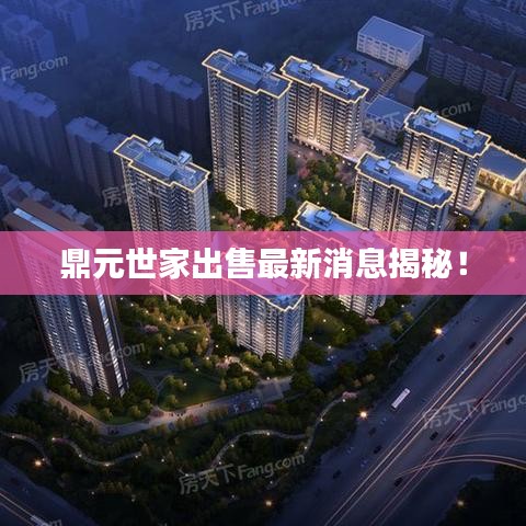 鼎元世家出售最新消息揭秘！