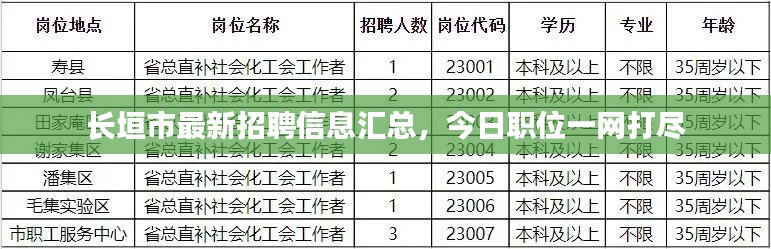 长垣市最新招聘信息汇总，今日职位一网打尽